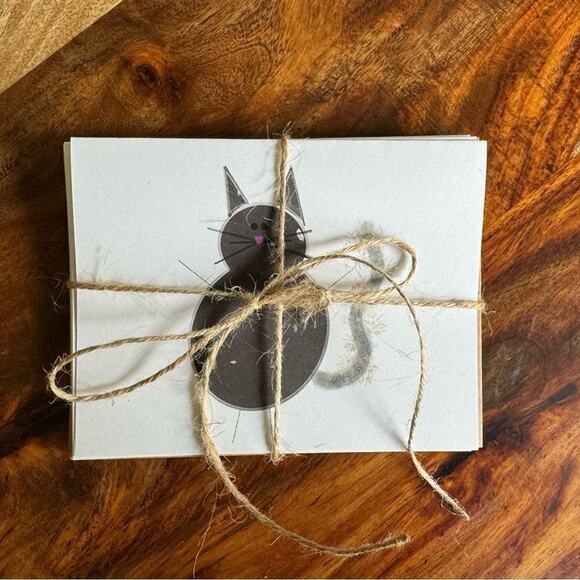 Greeting Cards Blank Cards for Cat Lovers 6 w/Envelopes Custom Designed Art - Picture 3 of 3